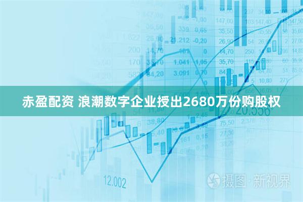赤盈配资 浪潮数字企业授出2680万份购股权